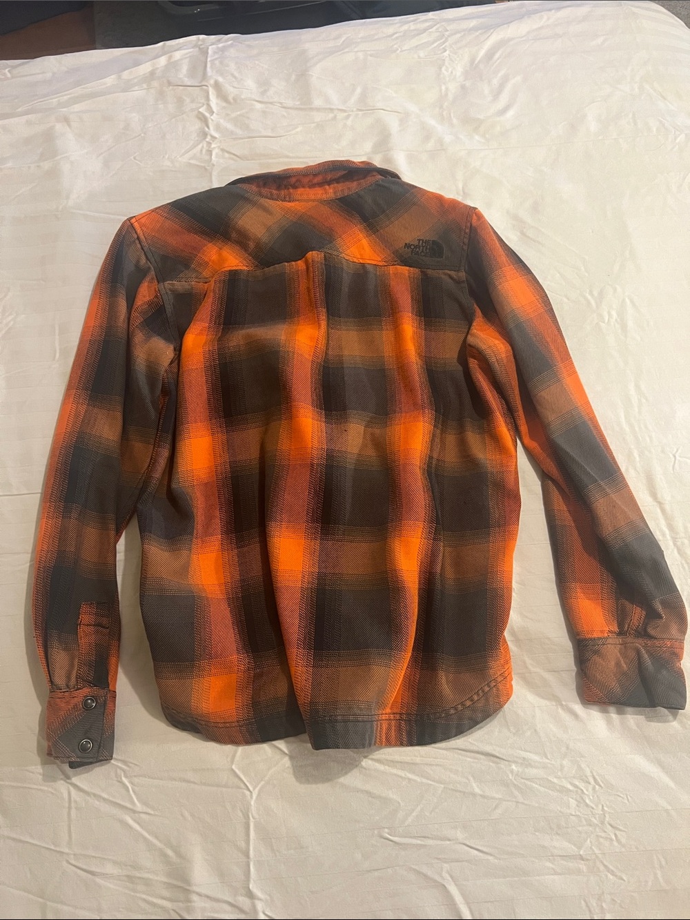 The North Face Orange and Brown Plaid Shirt - Picture 5 of 6